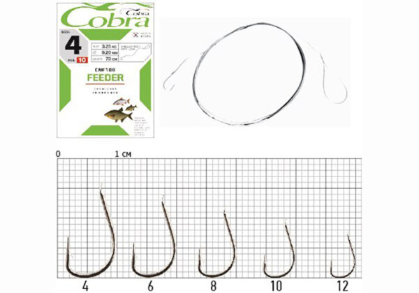 Αγκίστρι Cobra Feeder Lucky John Δεμένα Νο12 - Image 2