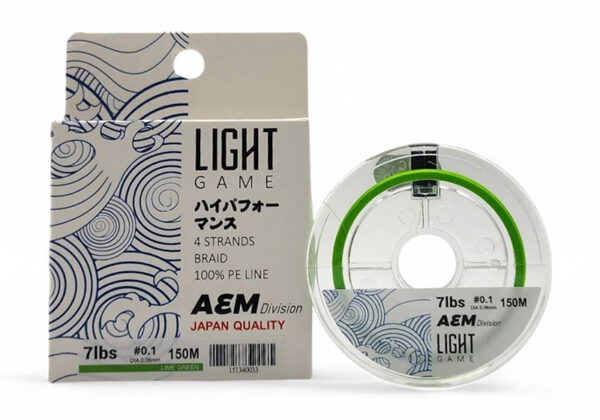 LIGHT GAME 150m X4 #0.1 LIME GREEN 0.06mm