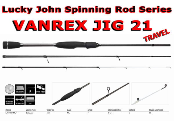 Lucky John VANREX JIG TRAVEL 21 804MLF