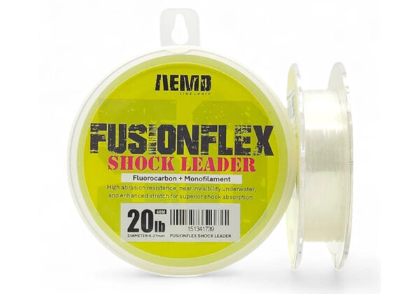 FUSION FLEX 60m 0.47mm FLUOROCARBON+MONOFILAMENT SHOCK LEADER