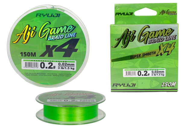 AJI GAME 4X 150M CHARTREUSE #PE 0.2