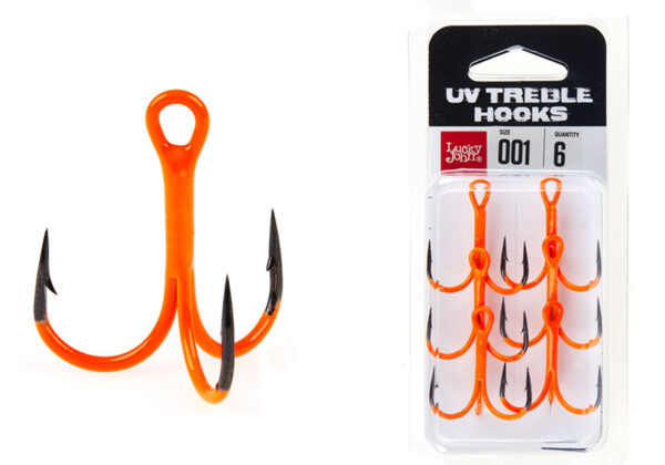 Treble hook Orange UV no2